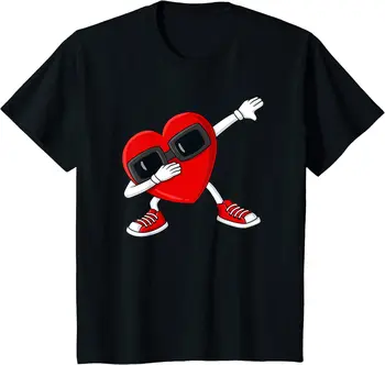 Ziua Îndrăgostiților Tamponare Inima Amuzant Pentru Băieți Și Fete Pentru Copii T-Shirt