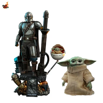 În Stoc 100% Original Fierbinte Jucării QS016 QS017 pentru A-i Apăra pe Yoda Copilul 1/4 Personaj de Film Model Colecție de Artă Jucarie Cadou