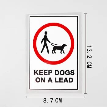 Ține Câinii în Siguranță Semn Decal PVC Masina Autocolant Decal 8.7 CM X 13.2 CM